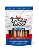 All-Natural Beef Bully Stick Dog Treats, High Protein & Long-Lasting Chews – 6-Inch Thick (3-Pack)