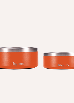 Tilley + Me Stainless Steel Pet Bowl – Non-Slip, Durable & Dishwasher Safe | 32oz and 64oz - Pup List