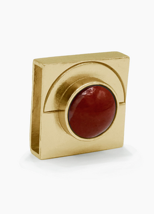 Carnelian Moon Crystal Charm – Gold or Silver | DIPHDA