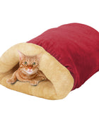 GOOPAWS 4 in 1 Self Warming Burrow Cat Bed Pet Cuddle Cave and Sleeping Cave - Pup List
