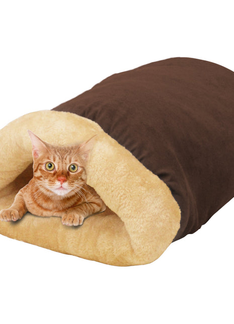 GOOPAWS 4 in 1 Self Warming Burrow Cat Bed Pet Cuddle Cave and Sleeping Cave - Pup List