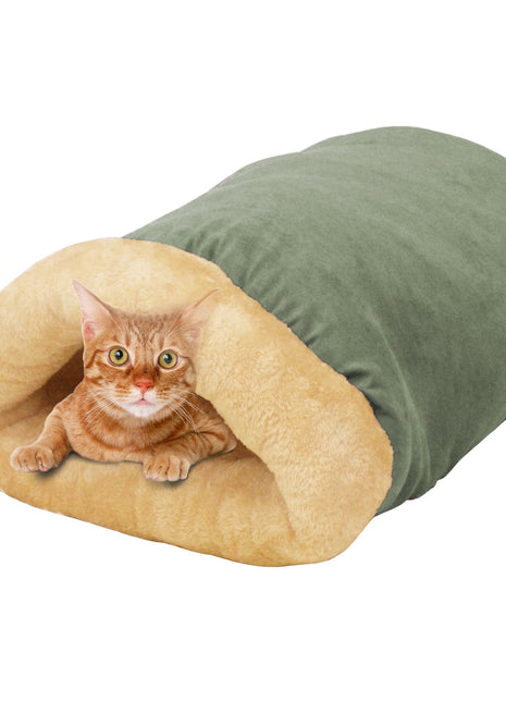 GOOPAWS 4 in 1 Self Warming Burrow Cat Bed Pet Cuddle Cave and Sleeping Cave - Pup List