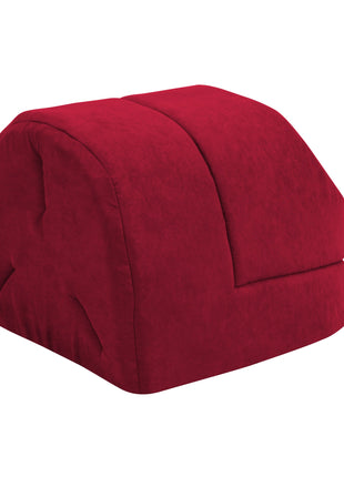 GOOPAWS Cave Covered Cat & Small Dog Warming Burrow Cat Bed, Burgundy - Pup List