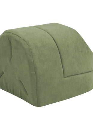 GOOPAWS Cave Covered Cat & Small Dog Warming Burrow Bed, Sage Green - Pup List