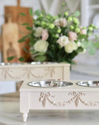 Rose Swag Elevated Pet Bowl / Feeder