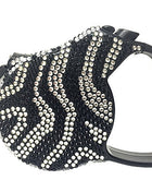 Parisian Pet 'Crystal Retractable Leash Zebra Silver' for Dogs & Cats – Durable, High-Quality Silver Pet Leash with Ergonomic Handle