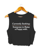 Currently Seeking Crop Top | Gift for Dog Lovers