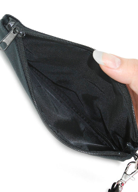 Canvas Zipper Wallet - SMALL - Peanuts Gang HAPINESS IS BEING ONE OF THE GANG Group Pose Green