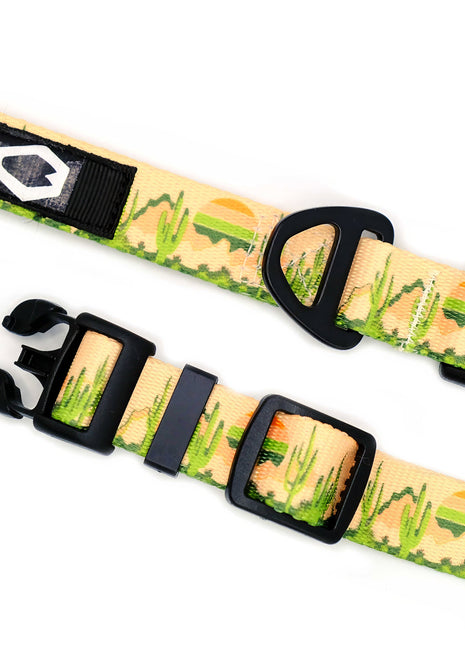 Outdoor Style Cactus Cream Nylon Dog Collar