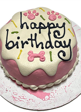 Pink Sprinkle Dog Cake (Perishable)