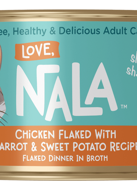 Chicken Flaked With Carrot & Sweet Potato Recipe Dinner In Broth Adult Cat Food, 2.8-oz