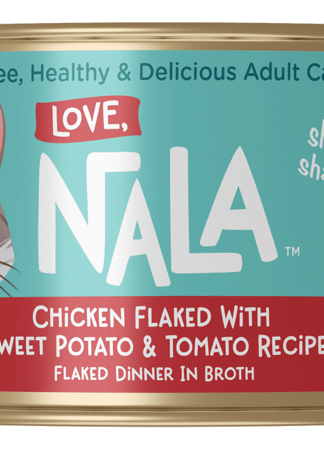 Chicken Flaked With Sweet Potato & Tomato Recipe Dinner In Broth Adult Cat Food, 2.8-oz