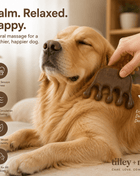 Tilley + Me Sandalwood Pet Massage Tool – Relieves Shedding & Boosts Circulation