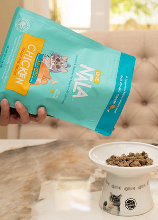 Chicken Grain Free Recipe Air-Dried Adult Cat Food 1lb bag