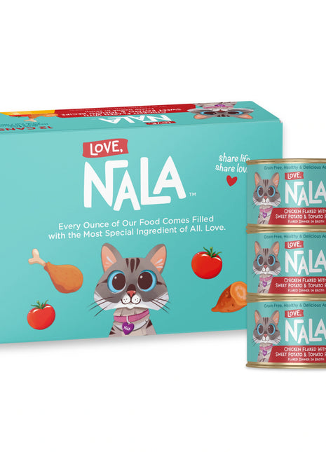 Chicken Flaked With Sweet Potato & Tomato Recipe Dinner In Broth Adult Cat Food, 2.8-oz