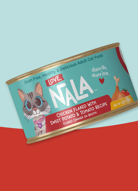 Chicken Flaked With Sweet Potato & Tomato Recipe Dinner In Broth Adult Cat Food, 2.8-oz