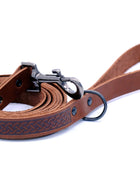 Celtic Sport Chocolate Leather Dog Leash