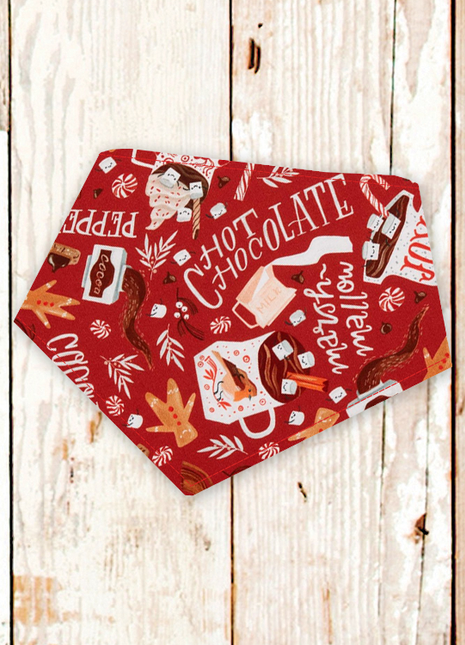 "Christmas Hot Chocolate" Dog Bandana
