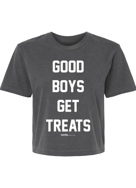 Good Boys Get Treats Crop Top | Gift for Dog Lovers & Pup Owners
