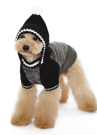 Contrast Hoodie Sweater