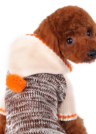 Contrast Hoodie Sweater