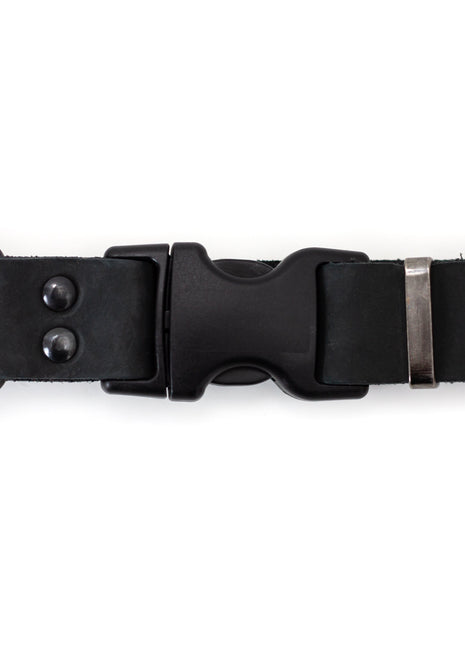 Celtic Sport Midnight Black Leather Dog Collar