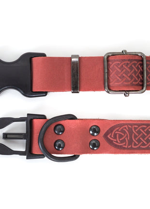 Celtic Sport Coral Reef Leather Dog Collar