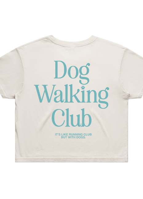Dog Walking Club Crop Top | Gift for Dog Lovers & Pup Owners