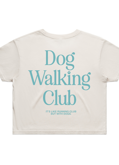 Dog Walking Club Crop Top | Gift for Dog Lovers & Pup Owners