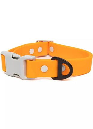Crimson Glow Waterproof Dog Collar