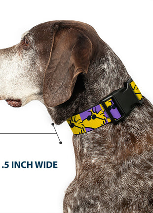 Plastic Clip Collar - Peanuts Woodstock Shades Pose Blocks Blue/Yellow/Black