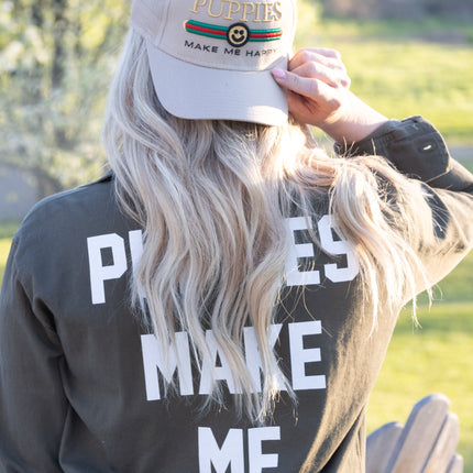 Puppies Club Military Button Up | Present For Dog Lover