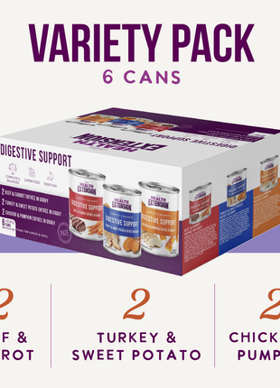 Digestive Support Variety Pack: Chicken, Beef & Turkey