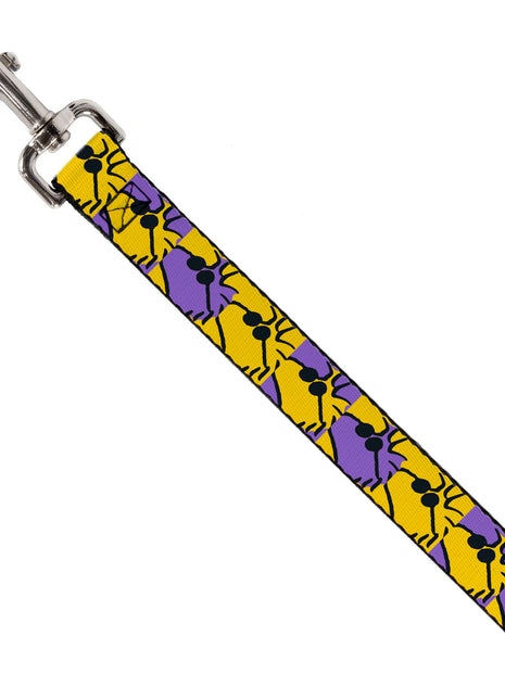 Dog Leash - Peanuts Woodstock Shades Pose Blocks Blue/Yellow/Black