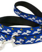 Dog Leash - Peanuts Snoopy Running and Woodstock Pose Blue