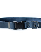 Sport Style Blue Jeans Leather Dog Collar