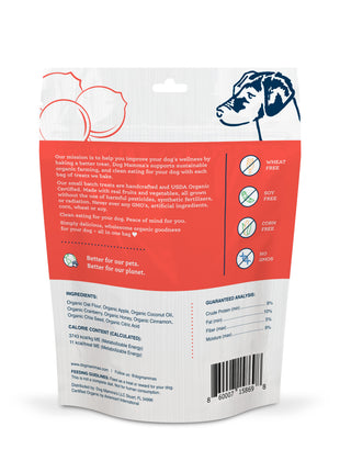 Dog Mamma's Organic Apple Cranberry Recipe - USDA Organic Certified Dog Treats