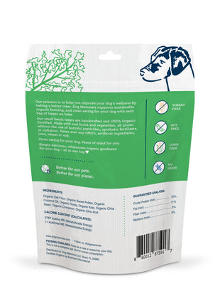 Dog Mamma's Organic Sweet Potato & Kale Recipe - USDA Organic Certified Dog Treats