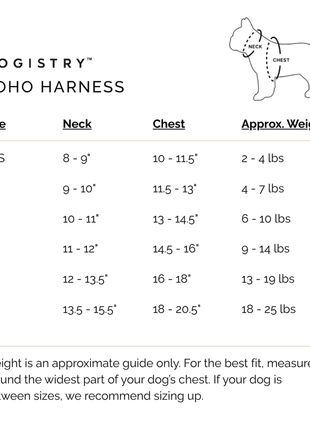 SoHo Dog Harness - Denim