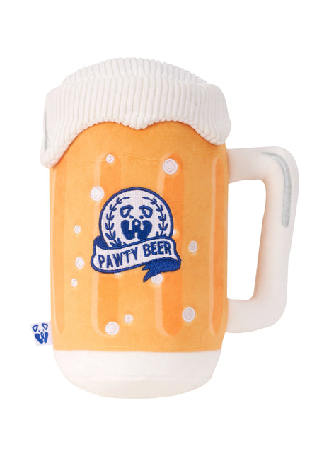 PAWTY BEER PLUSH DOG TOY