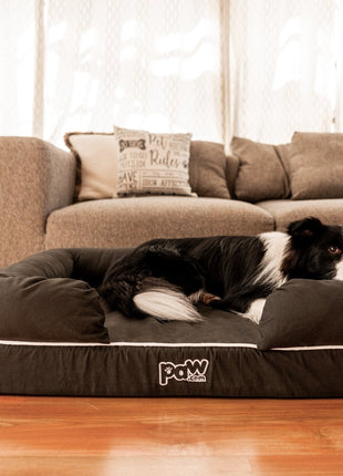 PupLounge™ Memory Foam Dog Bed Cover - Charcoal Grey (Bed Not Included) - Small