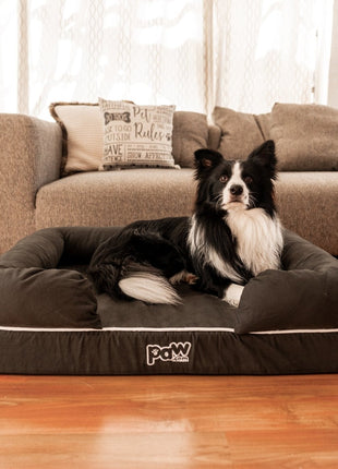 PupLounge™ Memory Foam Dog Bed Cover - Charcoal Grey (Bed Not Included) - Small