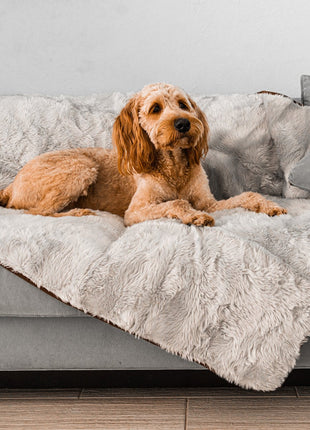 PupProtector™ Short Fur Waterproof Throw Blanket - Grey