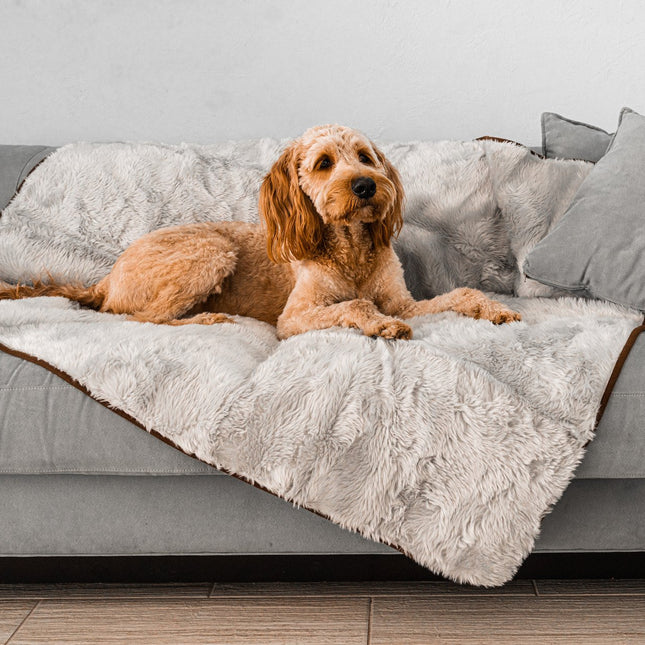 PupProtector™ Summer Short Fur Waterproof Throw Blanket - Grey
