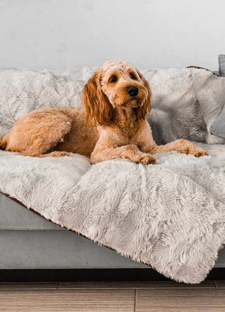 PupProtector™ Short Fur Waterproof Throw Blanket - Grey