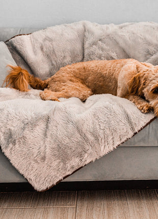 PupProtector™ Short Fur Waterproof Throw Blanket - Grey