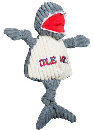 NCAA Ole Miss (U. of Mississippi), Tony Land Shark Knottie® Plush Dog Toy