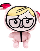 Dog Toy Squeaker Plush - A Christmas Story Ralphie Pink Bunny Pajama Pose
