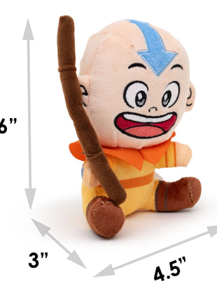 Dog Toy Squeaker Plush - Avatar the Last Airbender Avatar Aang Sitting Full Body Pose