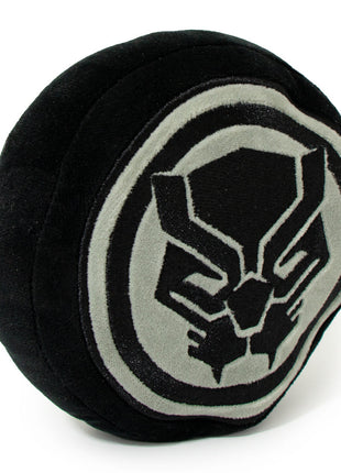 Dog Toy Squeaky Plush - Black Panther Icon Black Silver